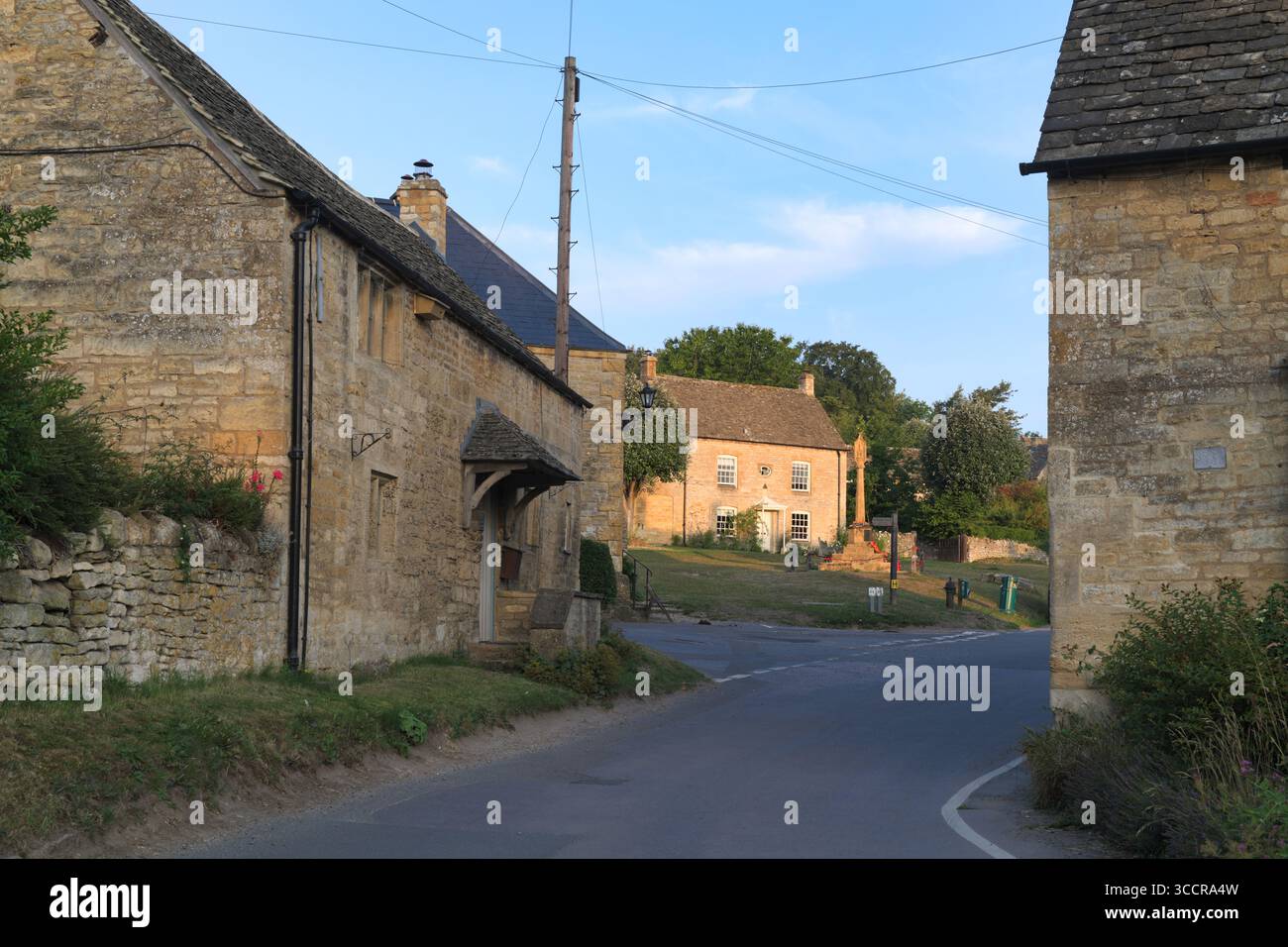 Am frühen Morgen in Guiting Power, Cotswolds, Gloucestershire, England Stockfoto