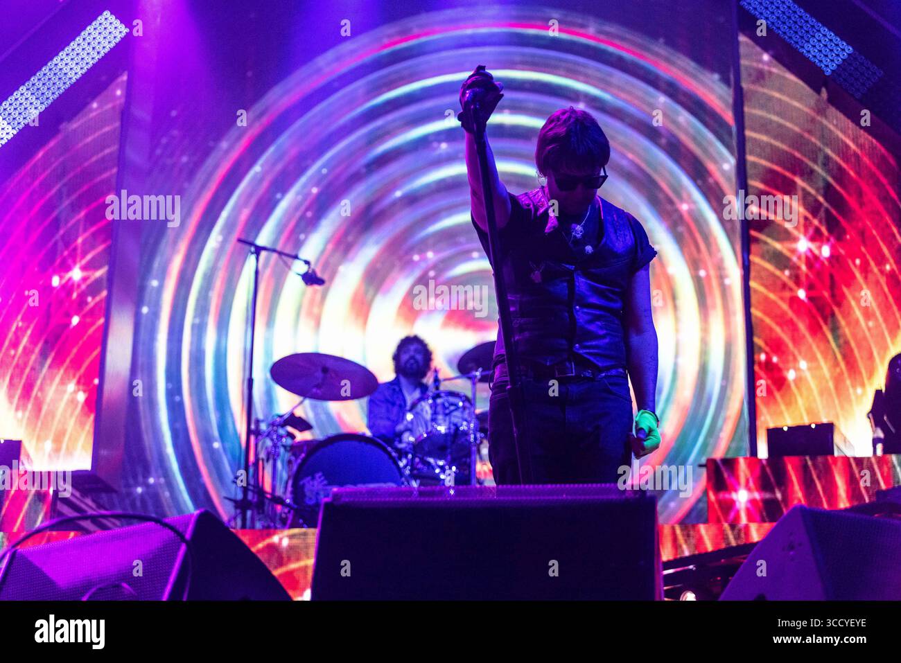 Mai 2023, Salt Lake City, UT, USA: Julian Casablancas of the Strokes tritt in Salt Lake City bei der Kilby Block Party auf (Foto: © Moses Namkung/ZUMA Press Wire) Stockfoto