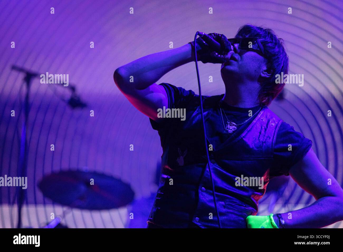 Mai 2023, Salt Lake City, UT, USA: Julian Casablancas of the Strokes tritt in Salt Lake City bei der Kilby Block Party auf (Foto: © Moses Namkung/ZUMA Press Wire) Stockfoto