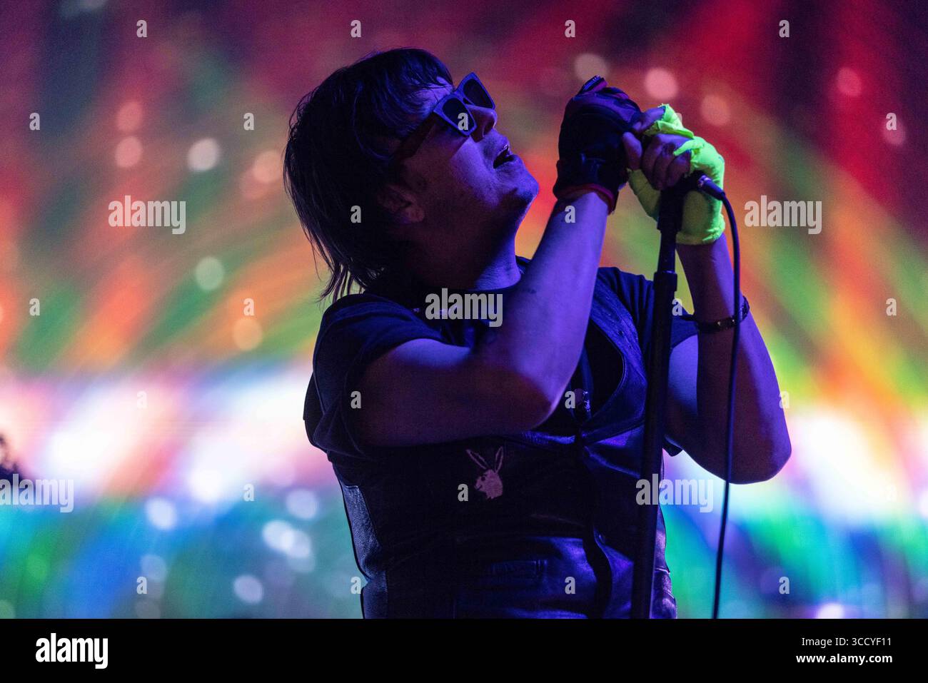Mai 2023, Salt Lake City, UT, USA: Julian Casablancas of the Strokes tritt in Salt Lake City bei der Kilby Block Party auf (Foto: © Moses Namkung/ZUMA Press Wire) Stockfoto