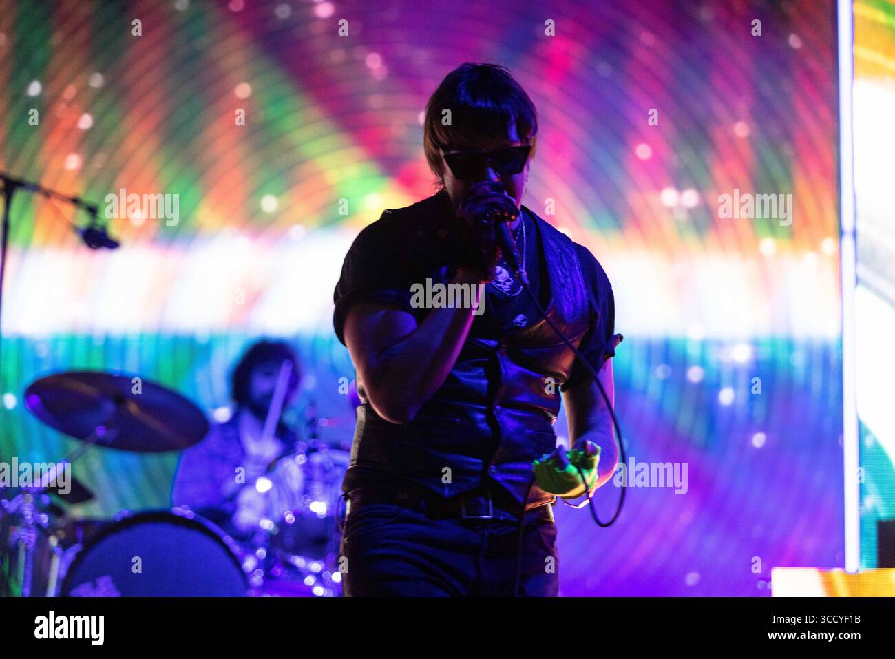 Mai 2023, Salt Lake City, UT, USA: Julian Casablancas of the Strokes tritt in Salt Lake City bei der Kilby Block Party auf (Foto: © Moses Namkung/ZUMA Press Wire) Stockfoto