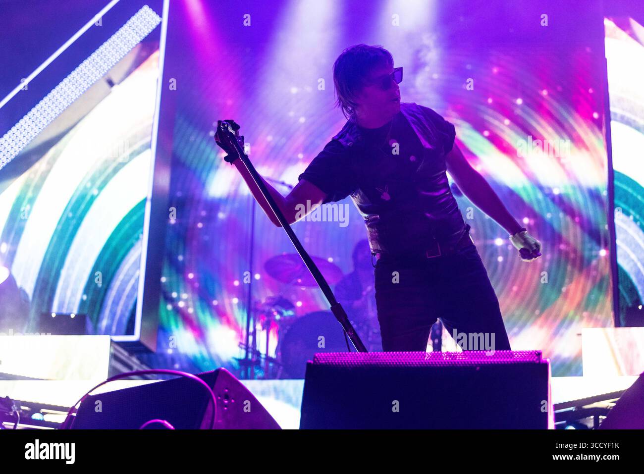 Mai 2023, Salt Lake City, UT, USA: Julian Casablancas of the Strokes tritt in Salt Lake City bei der Kilby Block Party auf (Foto: © Moses Namkung/ZUMA Press Wire) Stockfoto