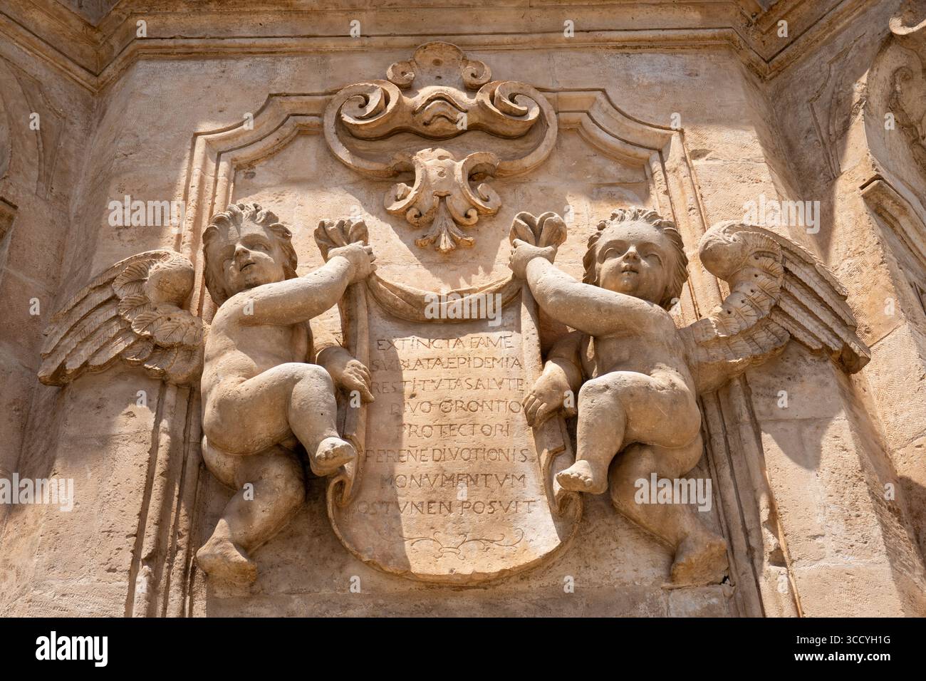 Brindisi in Apulien Italien. Der antike römische Hafen Stockfoto
