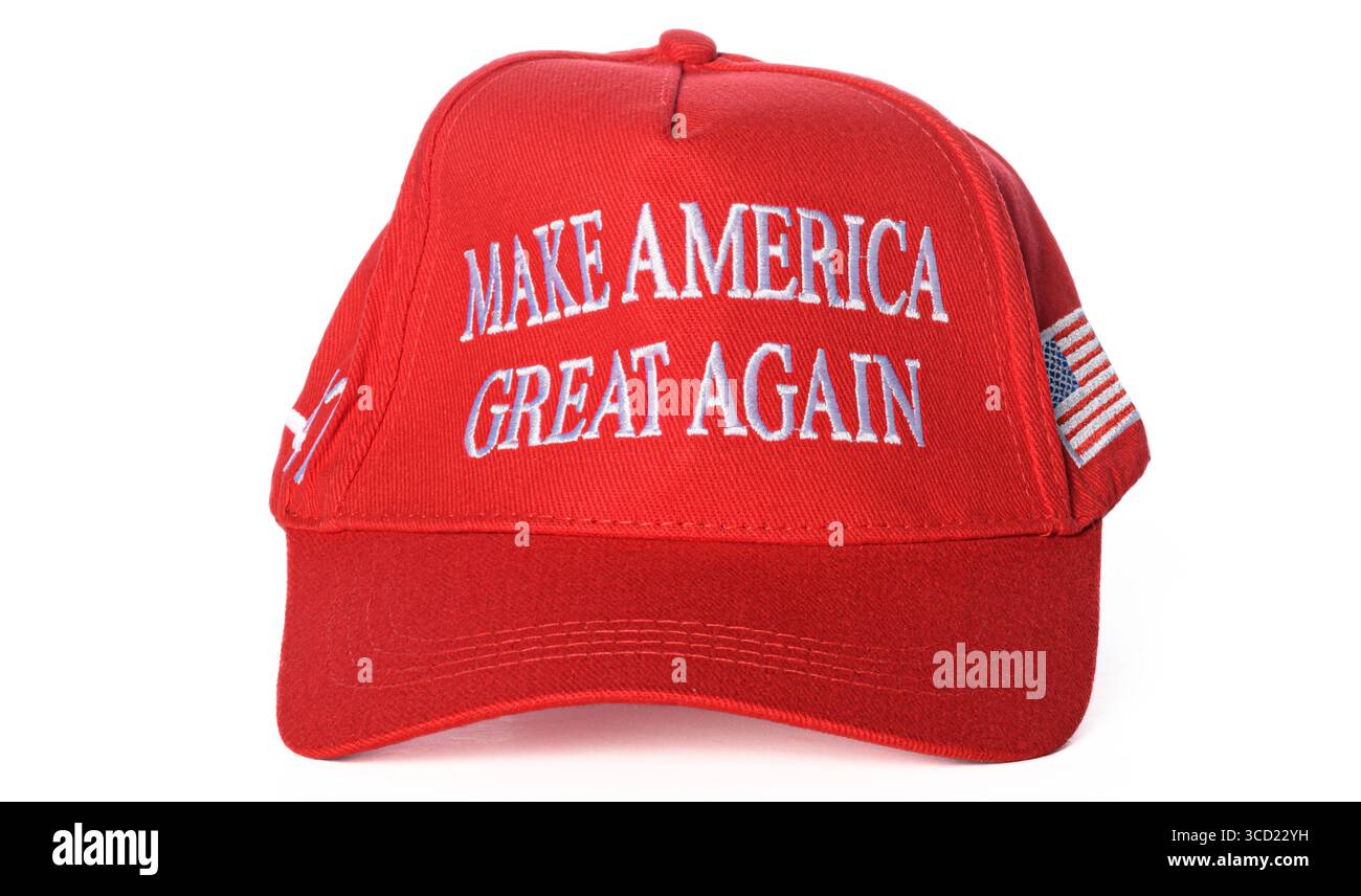 Make America Great Again (MAGA) Baseballmütze Stockfoto