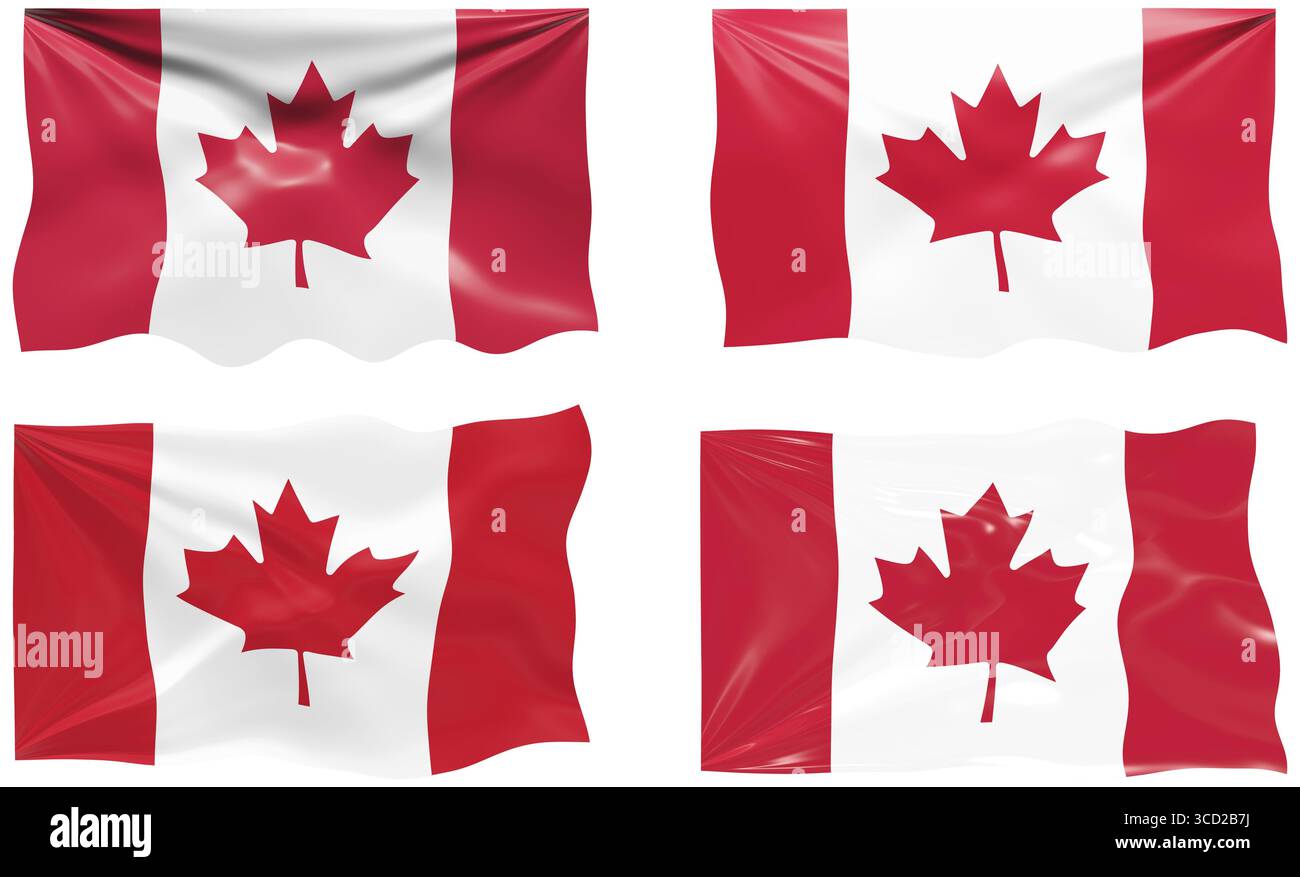 Tolles Bild der Flagge von Kanada Stockfoto