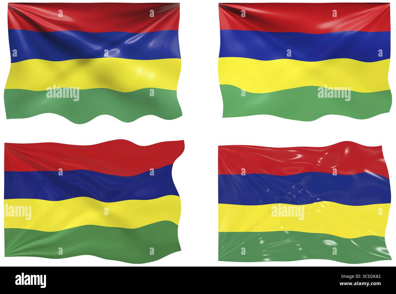 Tolles Bild der Flagge von Mauritius Stockfoto