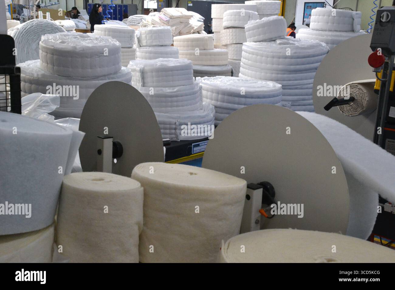 Hypnos Factory Tour, Princes Risborough, Buckinghamshire, Großbritannien Stockfoto