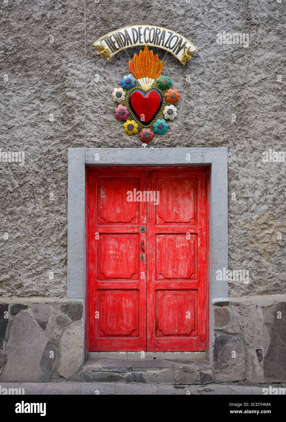Callejón de Loreto, San Miguel de Allende, Mexiko. Stockfoto