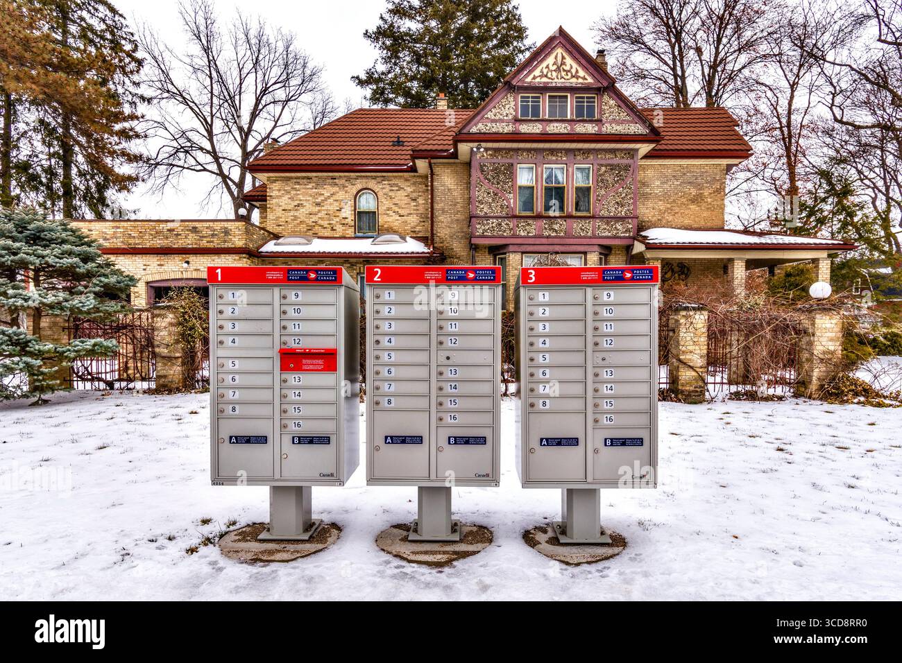 Postfächer von Kanada – Stratford, Ontario, Kanada. Stockfoto
