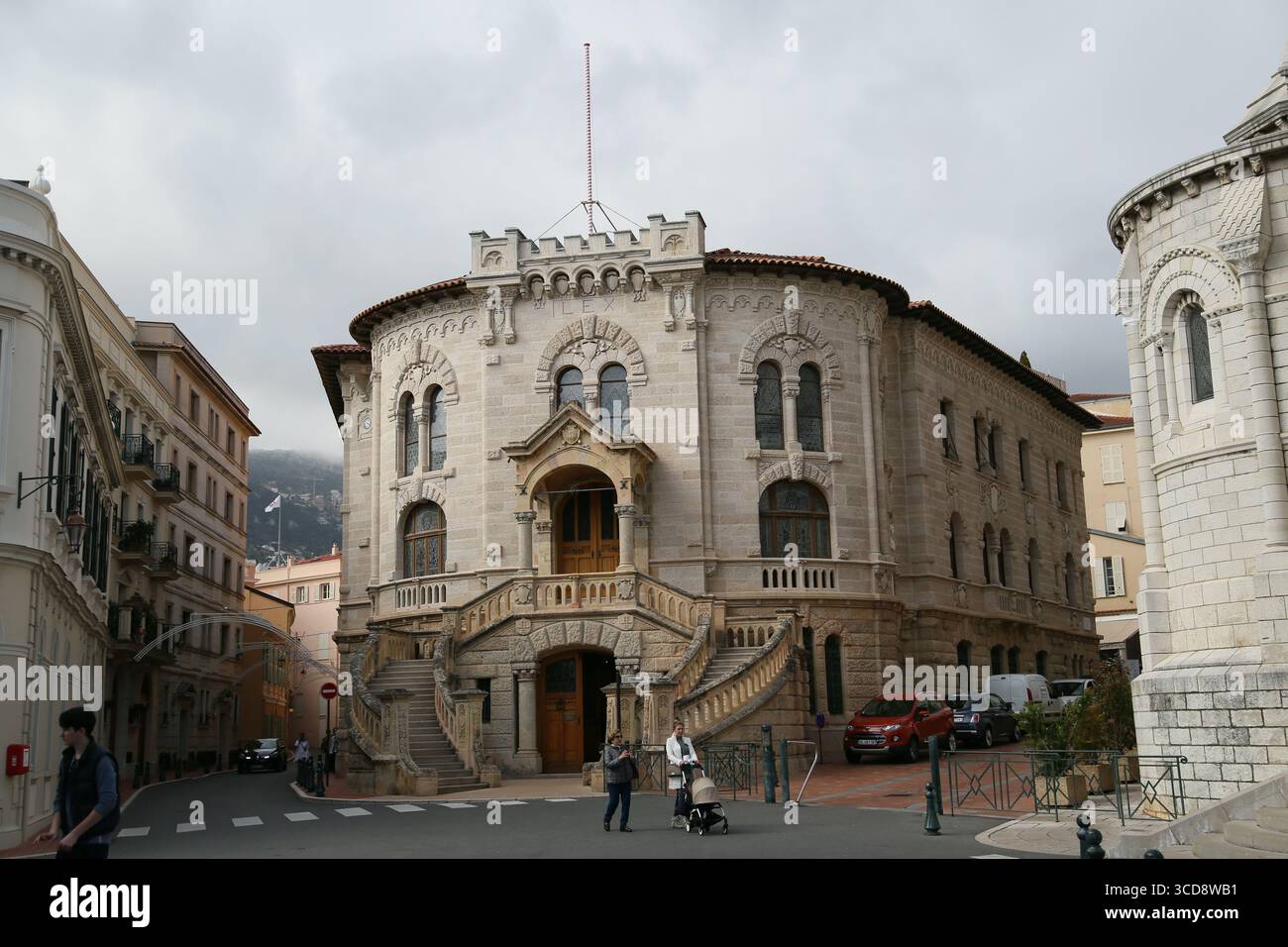 Palais de Justice (Palast der Gerechtigkeit) in Monaco-Ville, Monaco Stockfoto