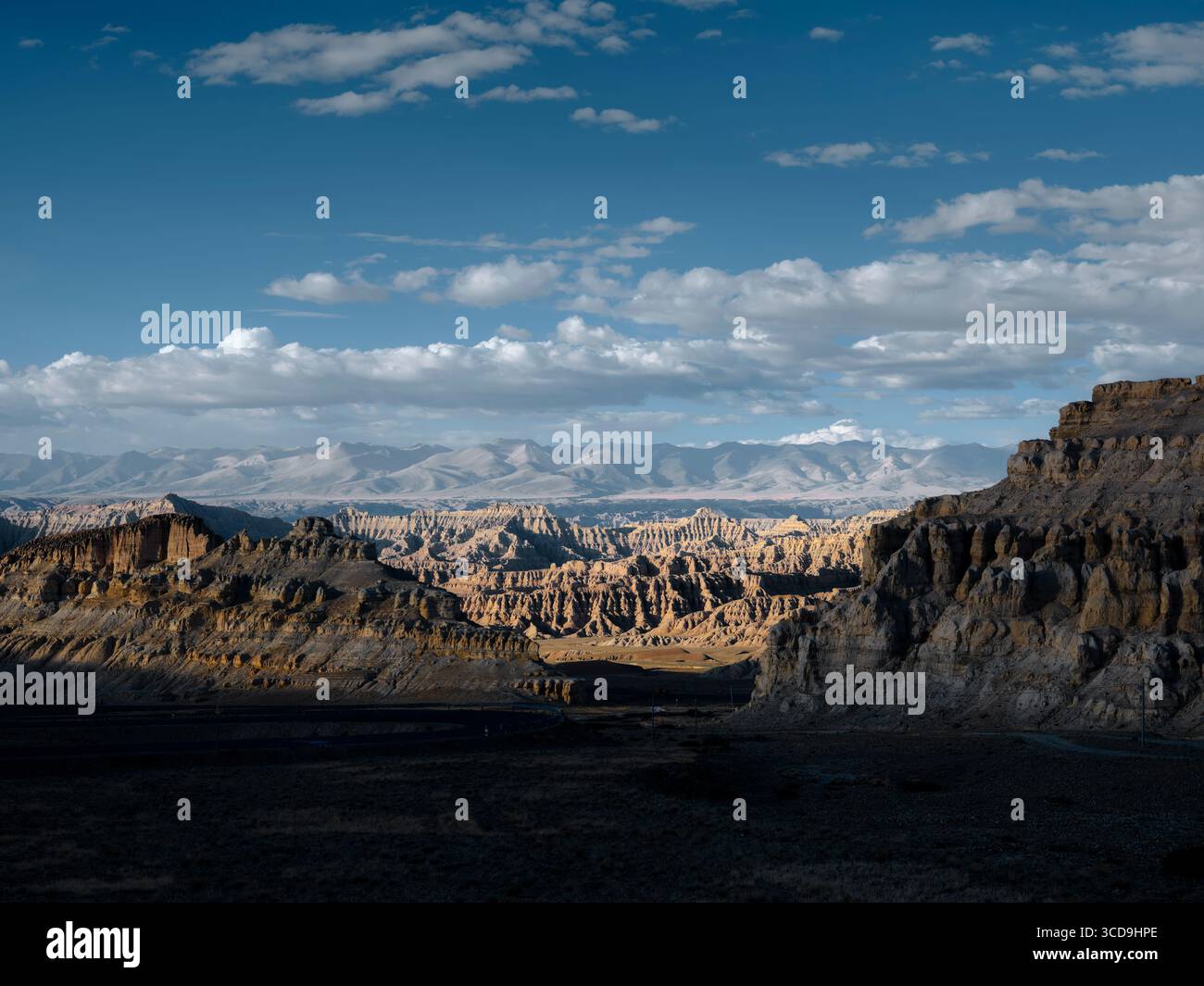 Die Landform von Zhada (zanda zong) in der Region ali, tibet, china Stockfoto