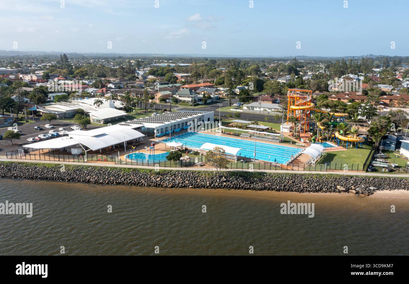 Flussufer bei Ballina, NSW, Australien Stockfoto