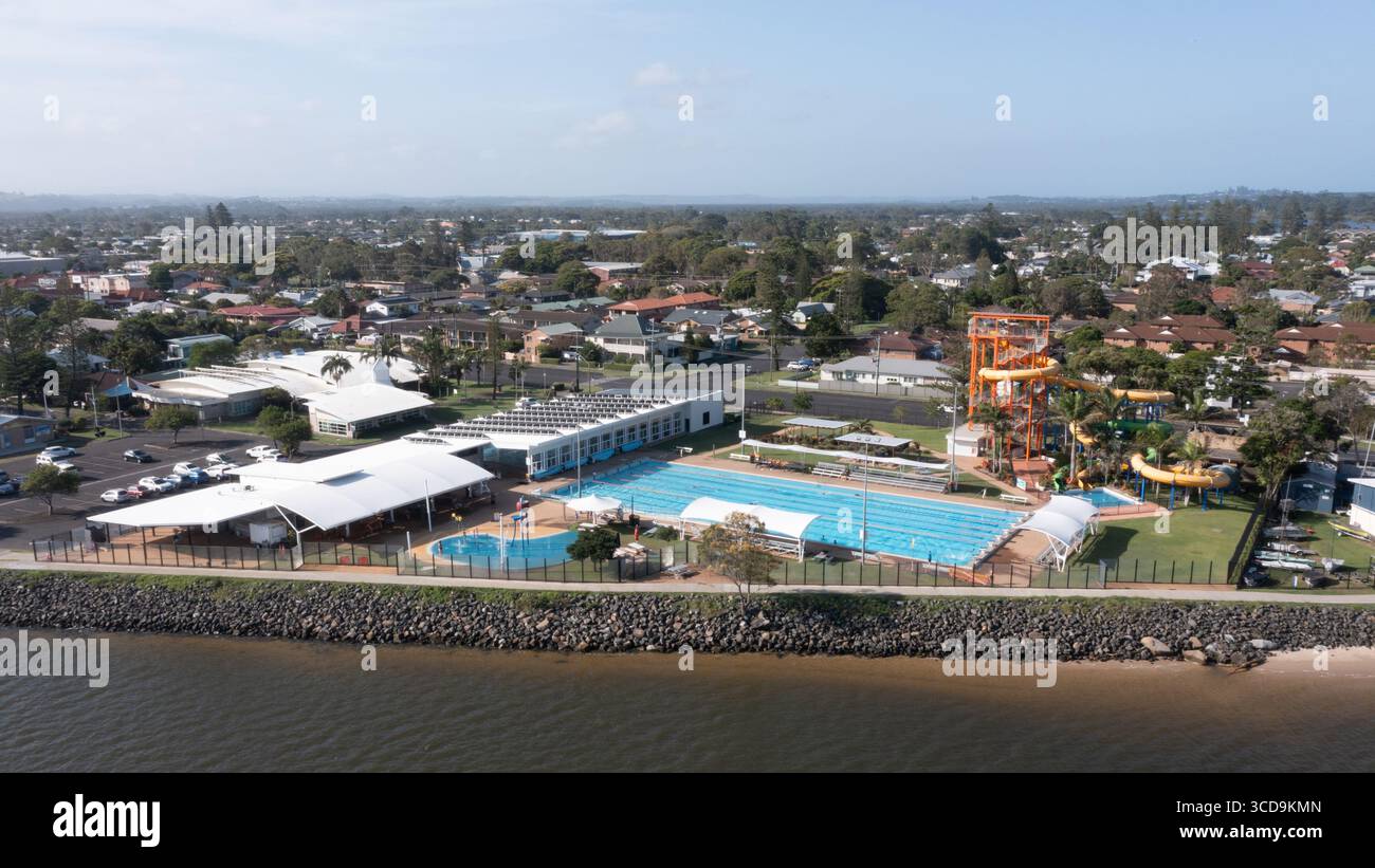 Flussufer bei Ballina, NSW, Australien Stockfoto