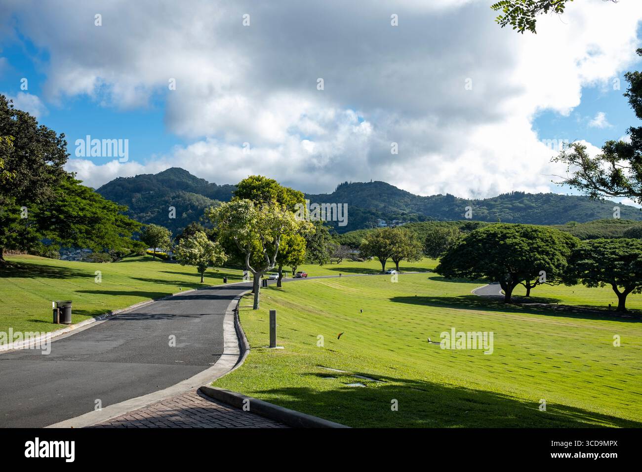National Memorial Cemetery of the Pacific, Honolulu, Oahu, Hawaii, USA Stockfoto