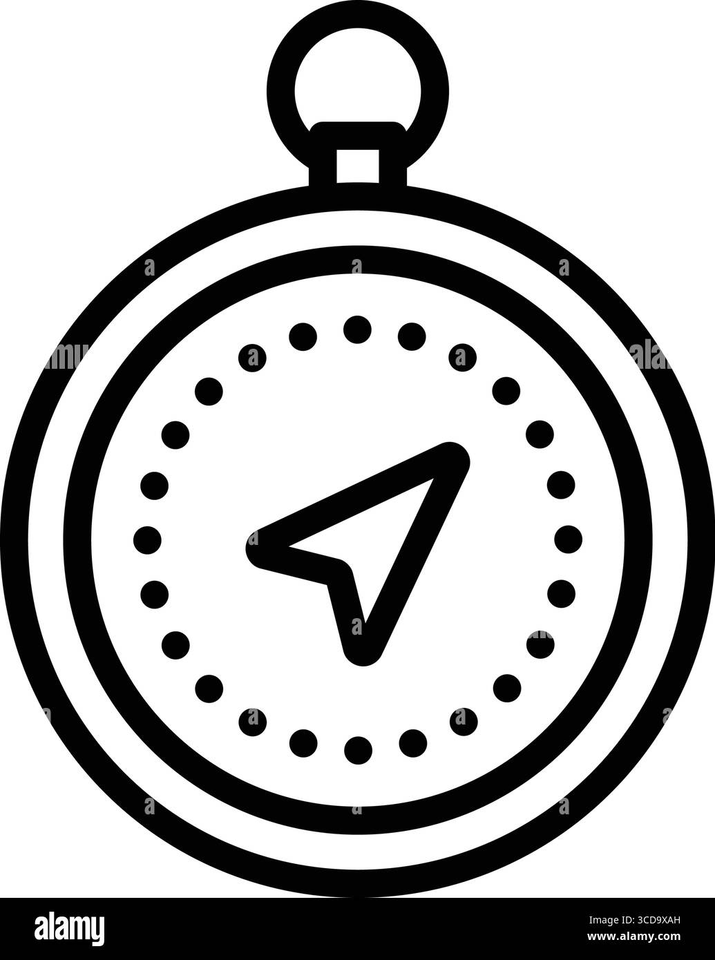 Symbol für Kompass, Windrose Stock Vektor