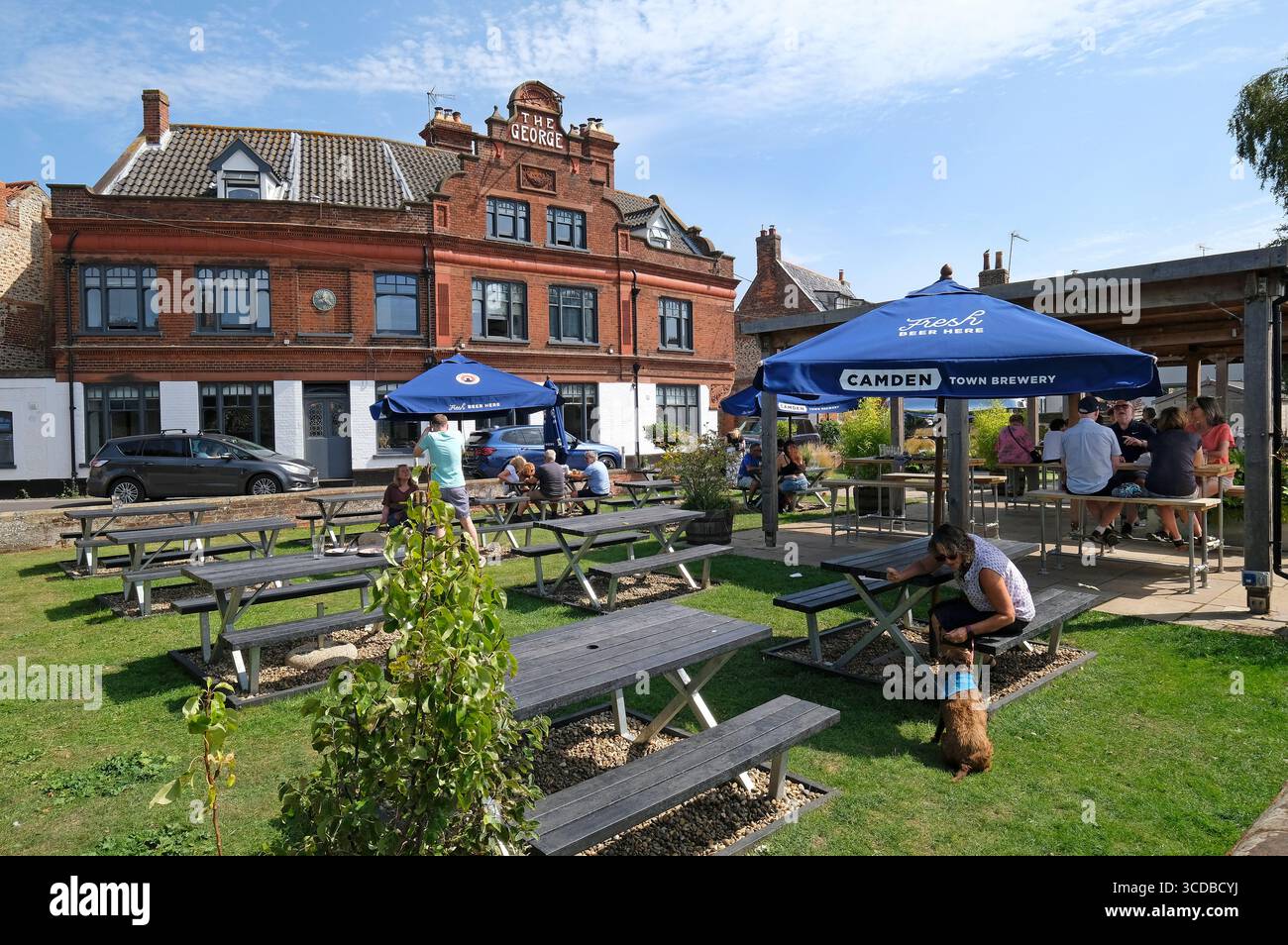george Pub und Biergarten, cley-next-the-Sea, Nord norfolk, england Stockfoto
