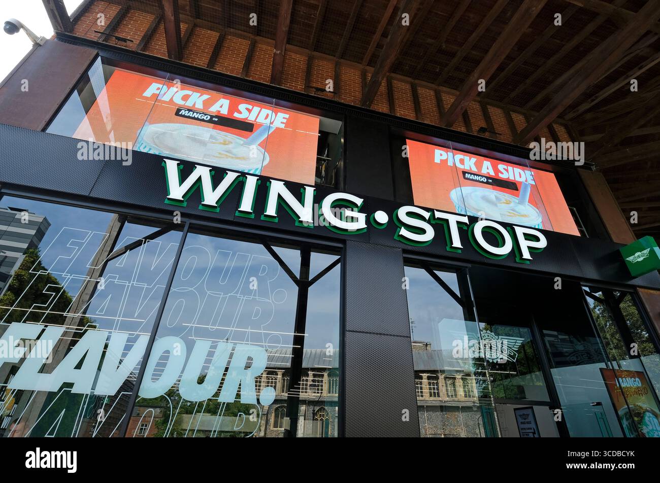 Wing STOP american Chicken Restaurantkette, norwich, norfolk, england Stockfoto