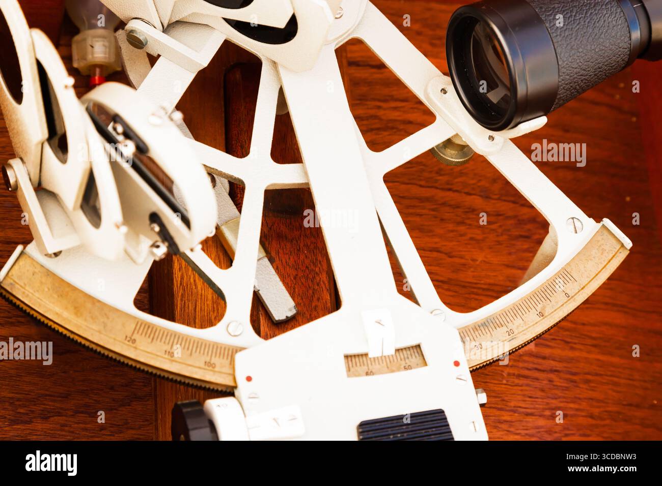 Sextant. Meßgerät für die Seeschifffahrt Stockfoto