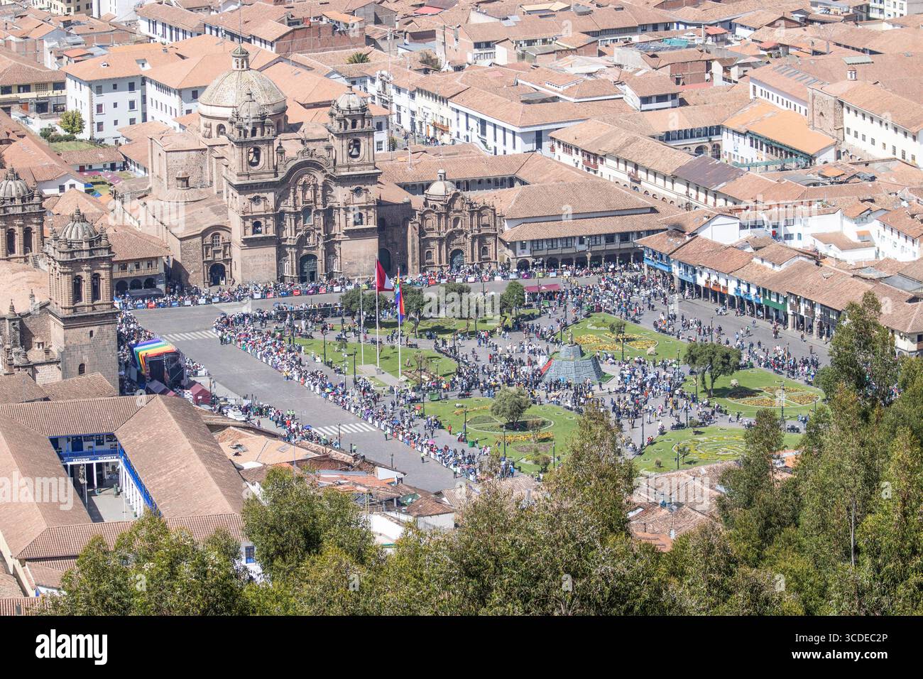 Die Stadt Cusco in Peru, Südamerika. Stockfoto