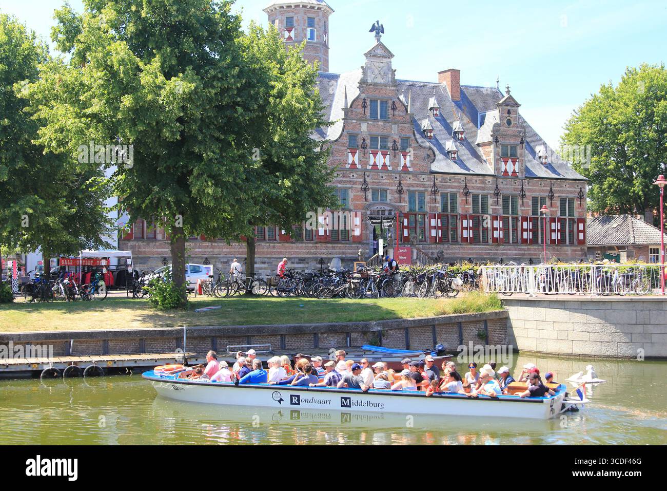 Middelburg, Niederlande 4. Juli 2019: Ist eine Stadt und Gemeinde im Südwesten der Niederlande, die als Hauptstadt der Provinz Zeeland dient. Stockfoto