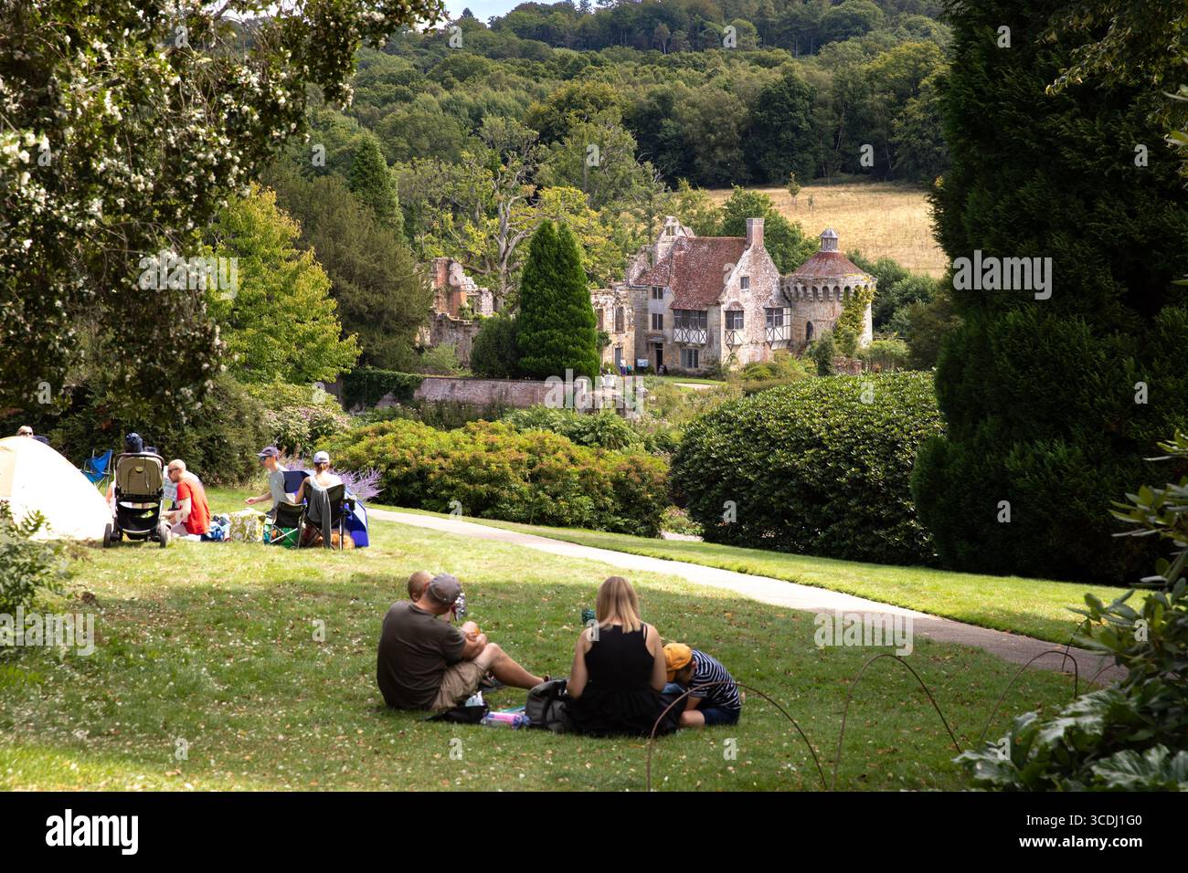 Scotney Castle and Gardens, Kent, Großbritannien Stockfoto