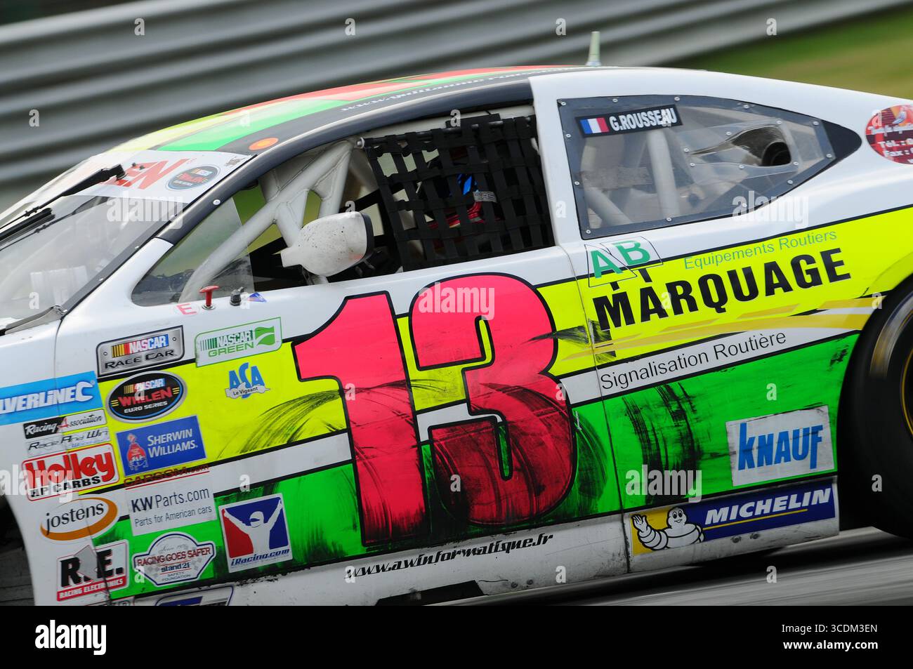 Magione, Italien - 20. September 2014: NASCAR Whelen Euro Series im Rennen auf dem Autodromo dell'Umbria in Magione. Stockfoto