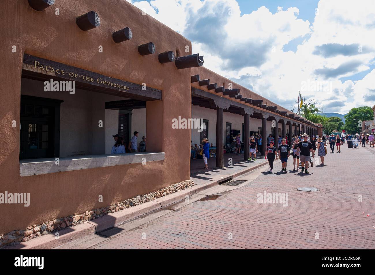 Palace of the Governors, Santa Fe, New Mexico, USA Stockfoto
