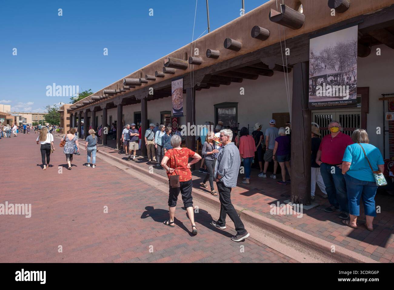 Palace of the Governors, Santa Fe, New Mexico, USA Stockfoto