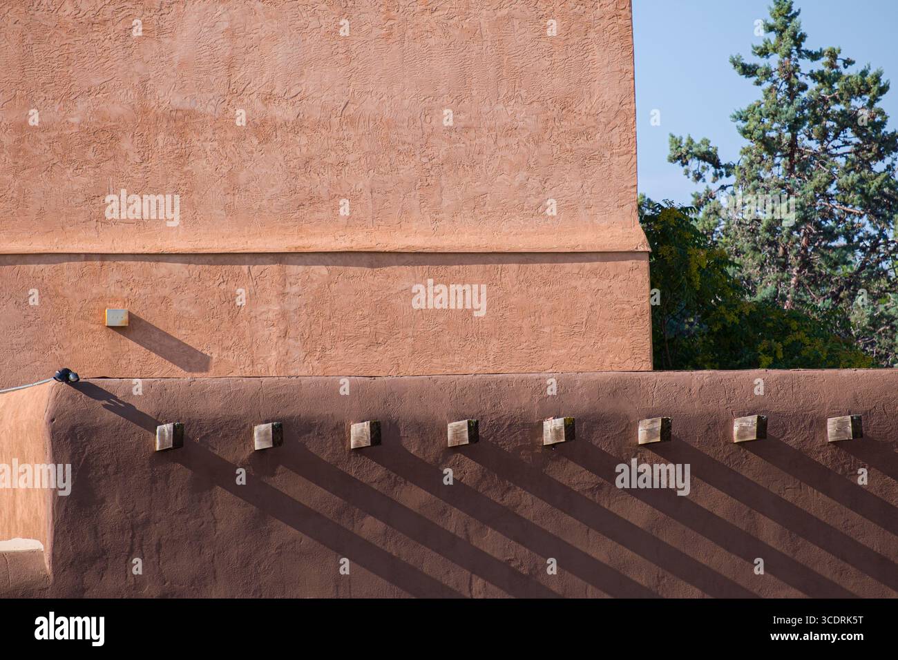 Detail der adobe-Architektur, Santa Fe, New Mexico, USA Stockfoto