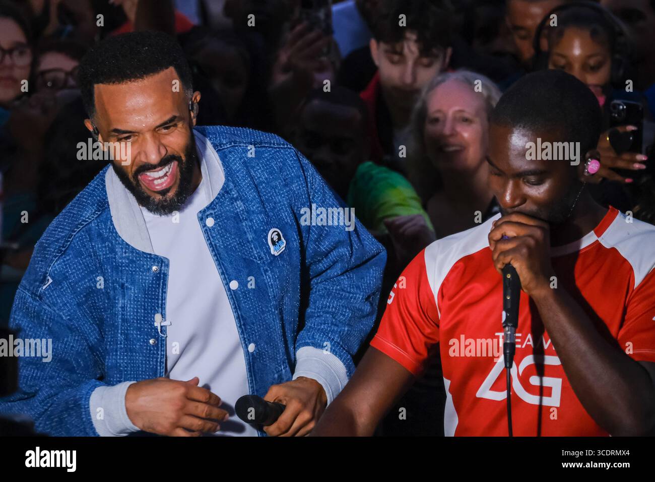 London, Großbritannien. August 2025. Sänger Craig David tritt als Gast der DJ AG in Brixton auf. Der Star von R&B feiert die Veröffentlichung seines neunten Studioalbums, „Commitment“ und den 25. Jahrestag seit seinem ersten. Quelle: Eleventh Photography/Alamy Live News Stockfoto