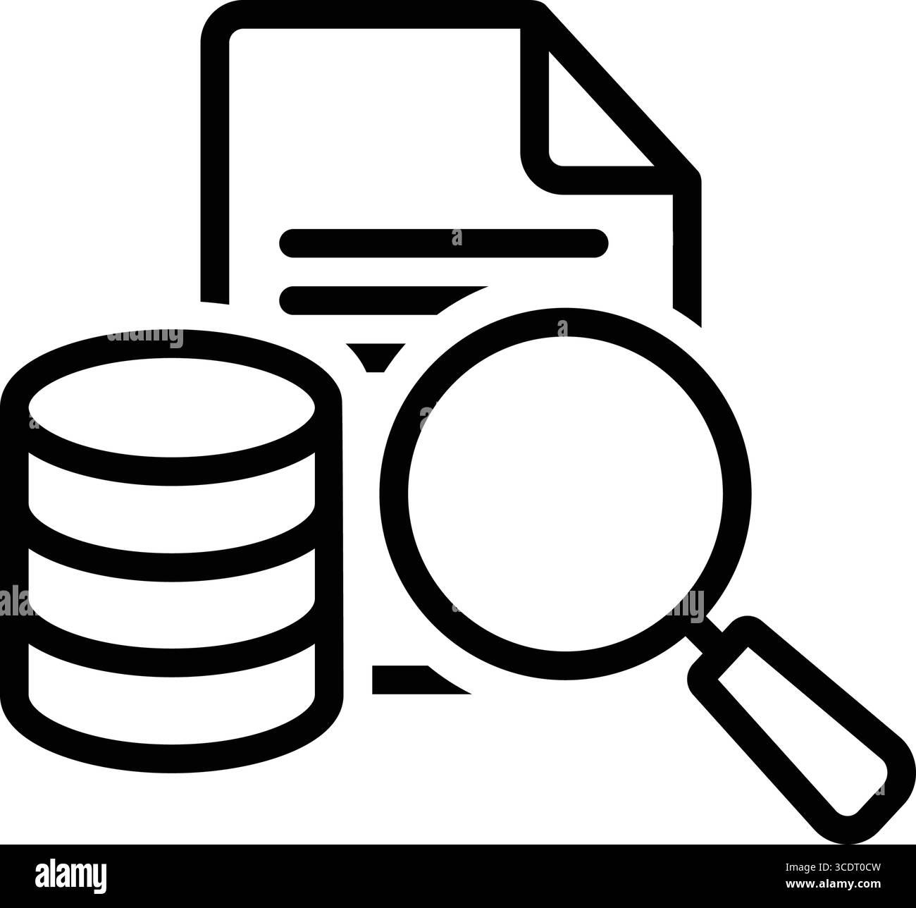 Symbol für Datenabruf, Daten Stock Vektor