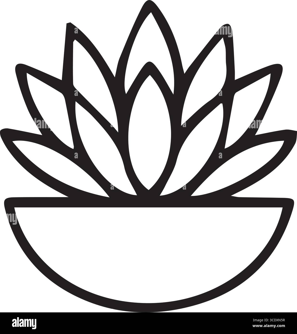 Flora Silhouette Vektorkunst Stock Vektor