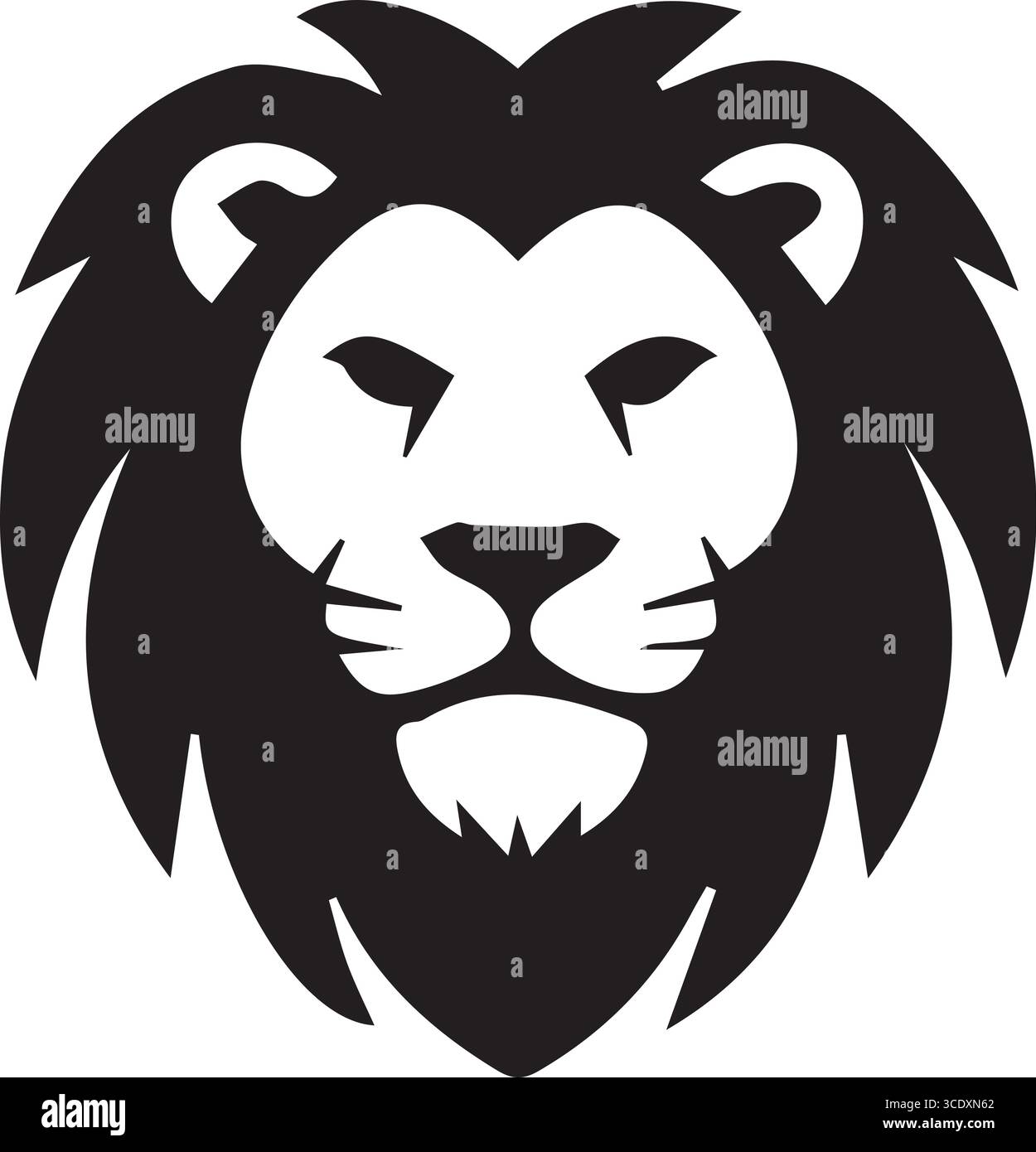 Eine Tigersilhouette Vektor-Kunst Illustration Stock Vektor