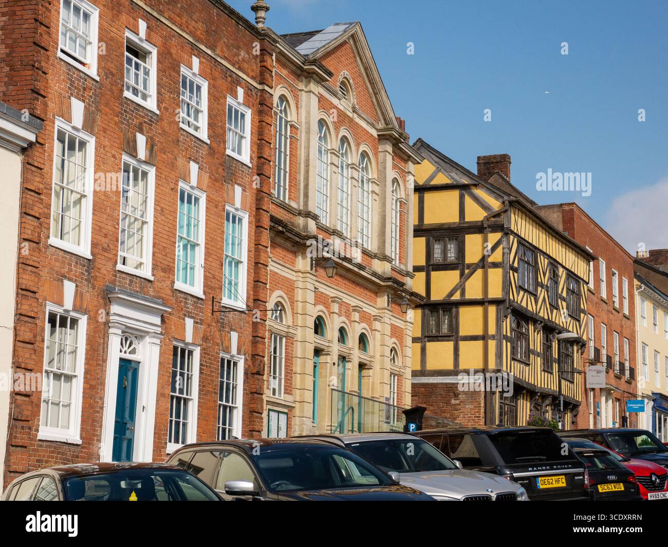Tudor House in der Corve Street in Ludlow, Shropshire, Großbritannien Stockfoto