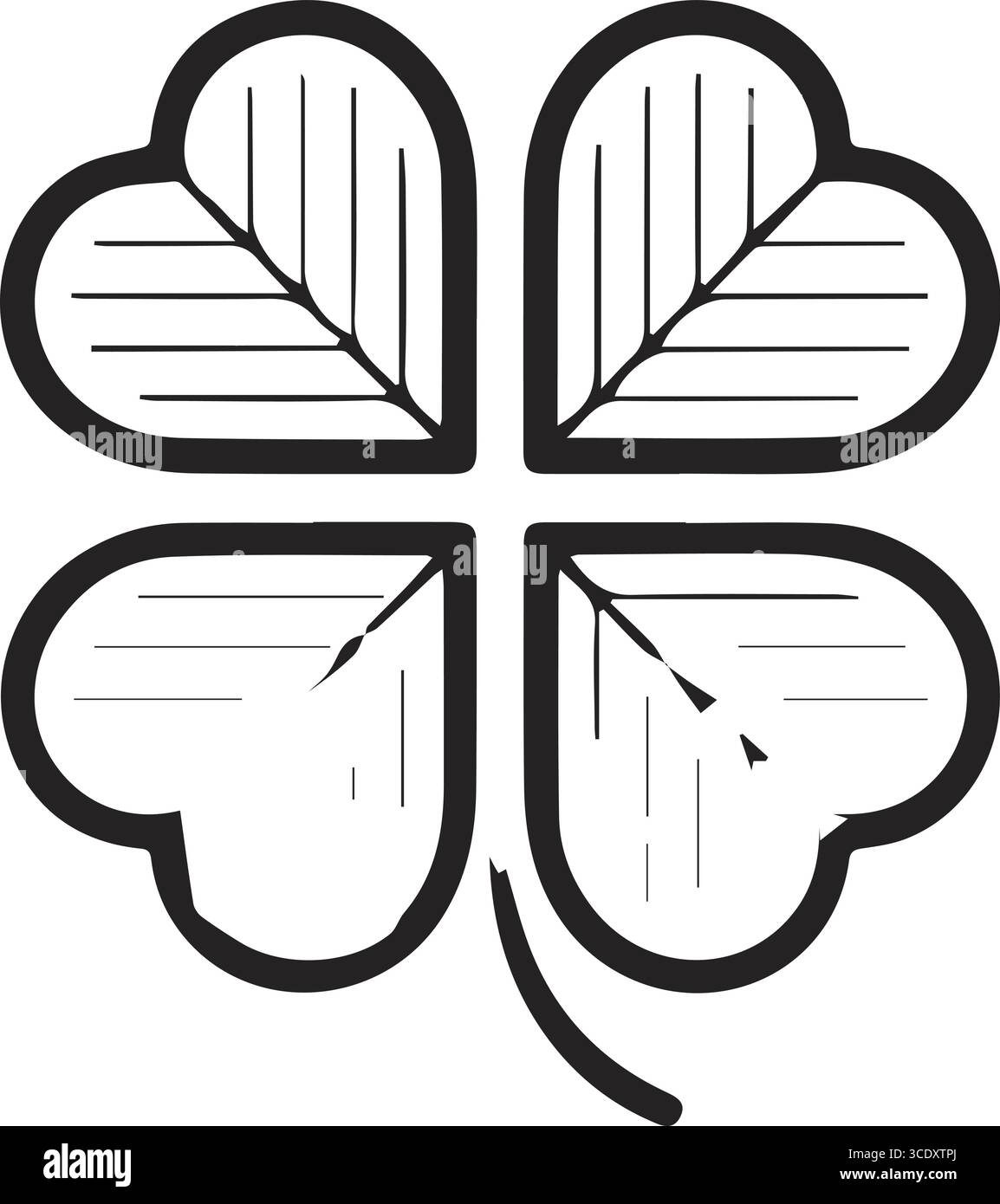 Flora Silhouette Vektor Kunst Illustration Stock Vektor