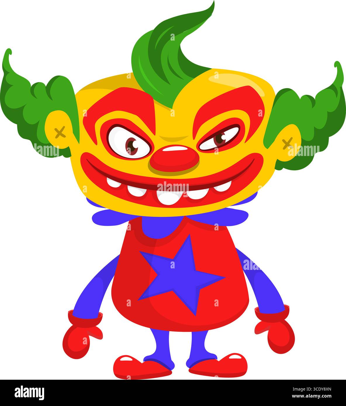 Lustige Werwolf-Figur für Halloween-Design. Vektor isoliert Stock Vektor