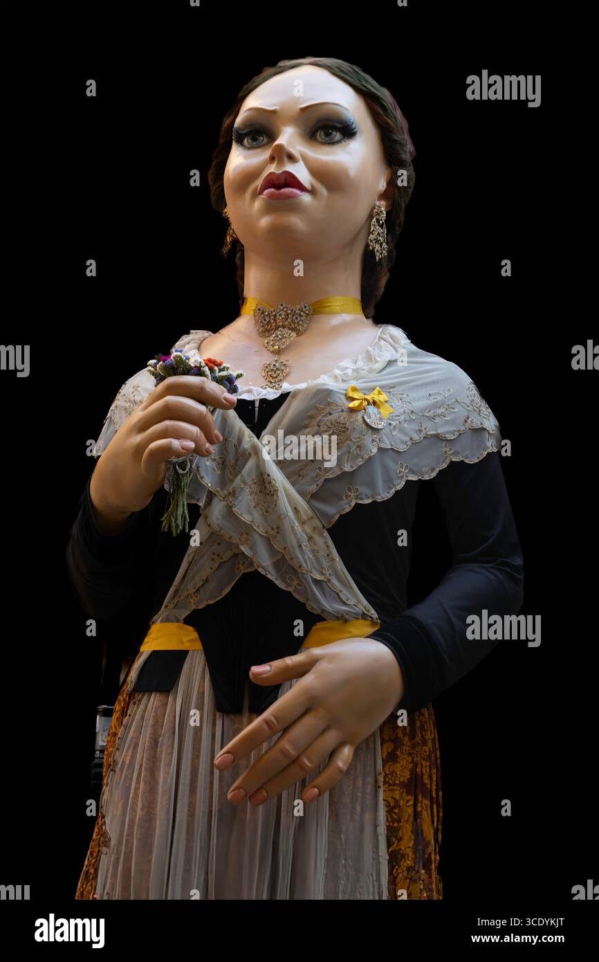 Skulpturen für das Fronleichnamsfest in Valencia spanien Stockfoto