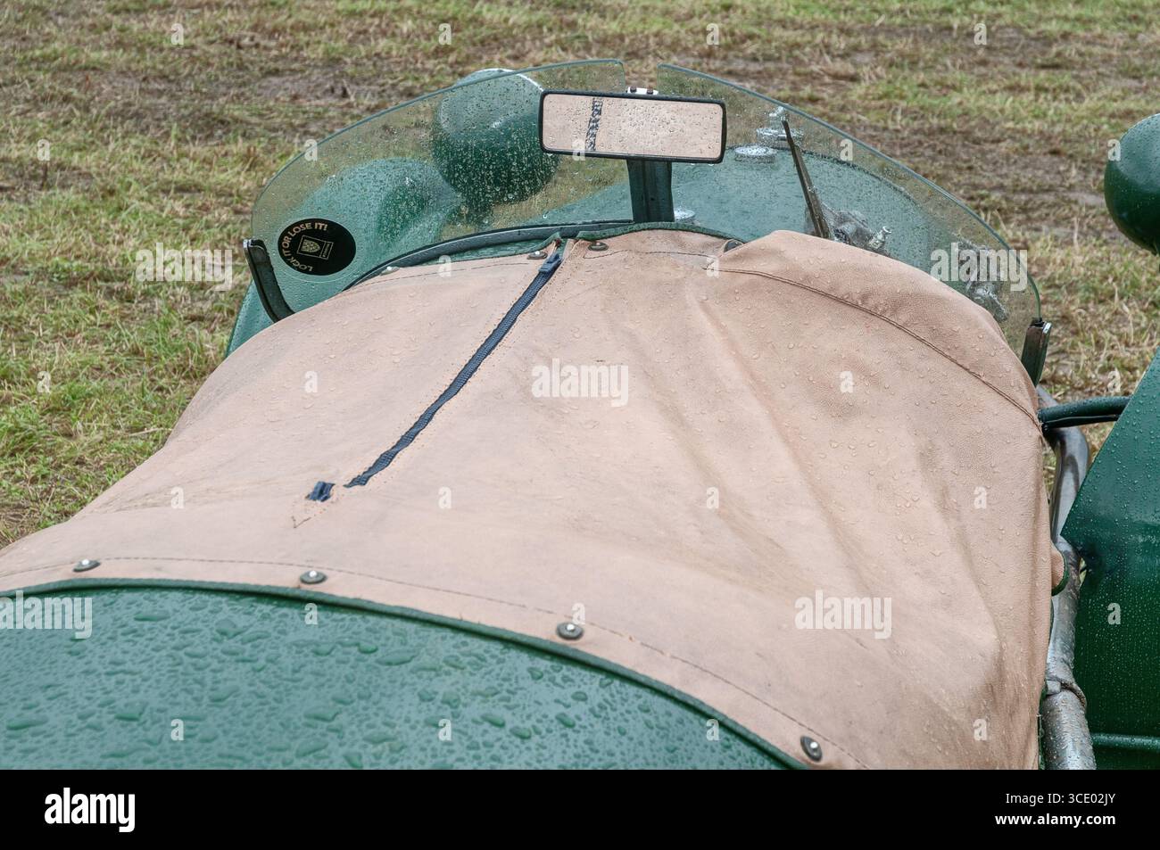 Ein Morgan 3-Rad-Supersportwagen aus dem Jahr 1939 auf der Ackworth Steam and Historical Vehicle Show in Yorkshire England Stockfoto