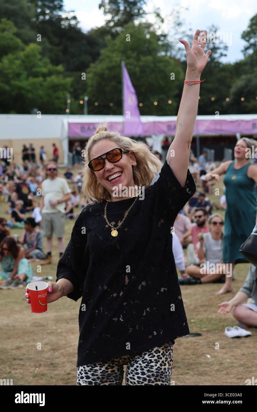 London, Großbritannien. 14. August 2025: Unkle trat auf dem Morcheeba, UNKLE und DJ Shadow - South Facing Festival im Crystal Palace Bowl, London, Großbritannien, auf. (Foto von 李世惠/siehe Li/Picture Capital) Stockfoto