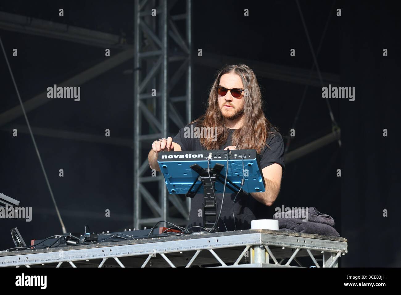 London, Großbritannien. 14. August 2025: Unkle trat auf dem Morcheeba, UNKLE und DJ Shadow - South Facing Festival im Crystal Palace Bowl, London, Großbritannien, auf. (Foto von 李世惠/siehe Li/Picture Capital) Stockfoto