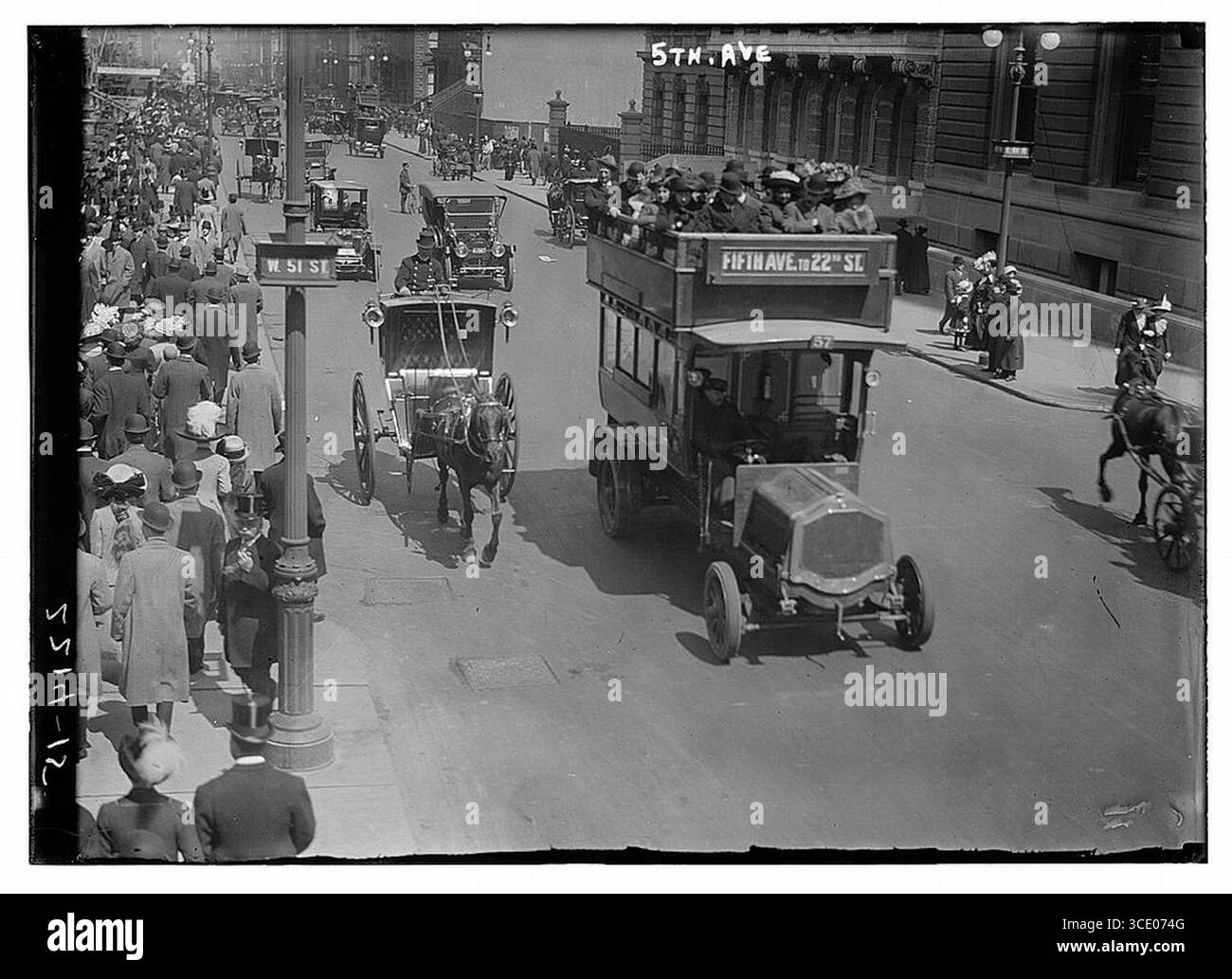 5th Avenue New york N.Y.C. [zwischen 1910 und 1915 - New york City 1900 Stockfoto