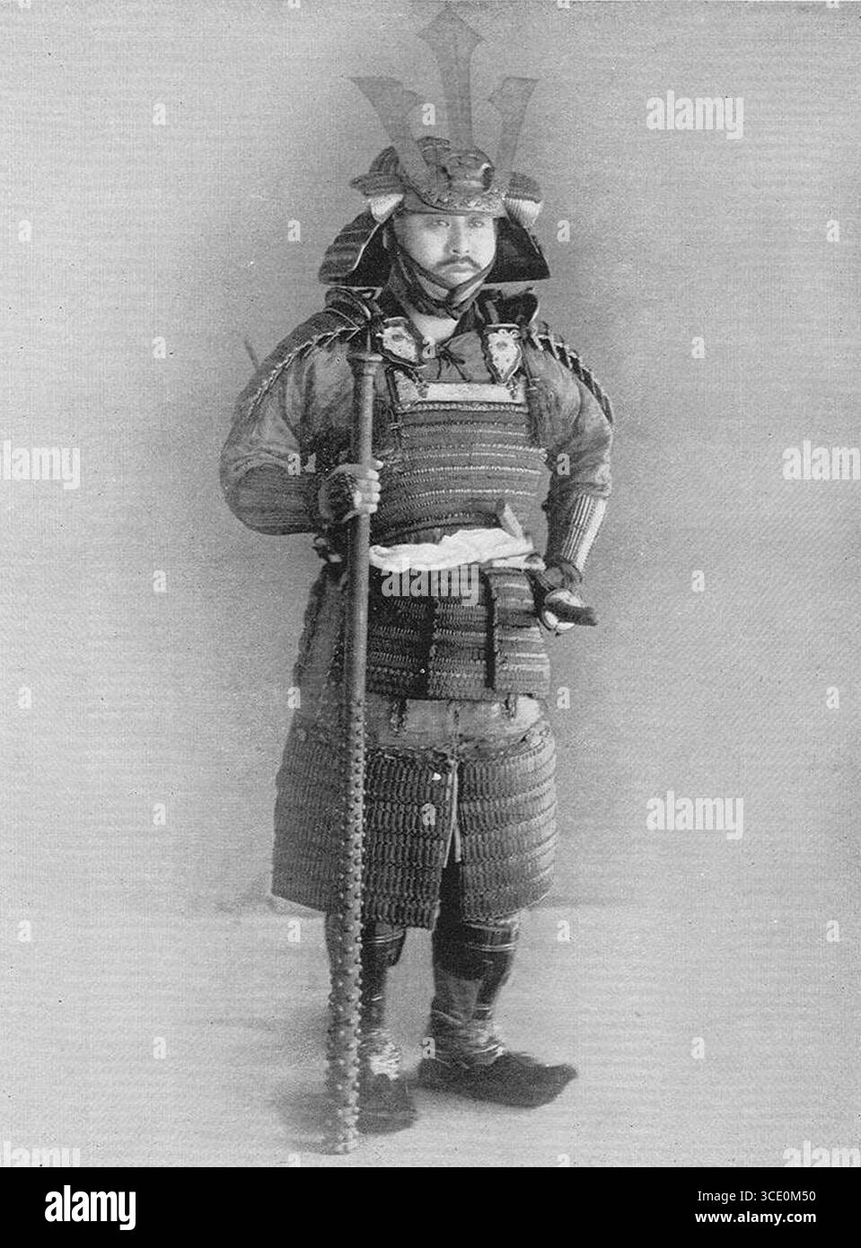 Nanhoku-Cho Periode Samurai aus 'militärische Kostüme im alten Japan', 1893. Stockfoto