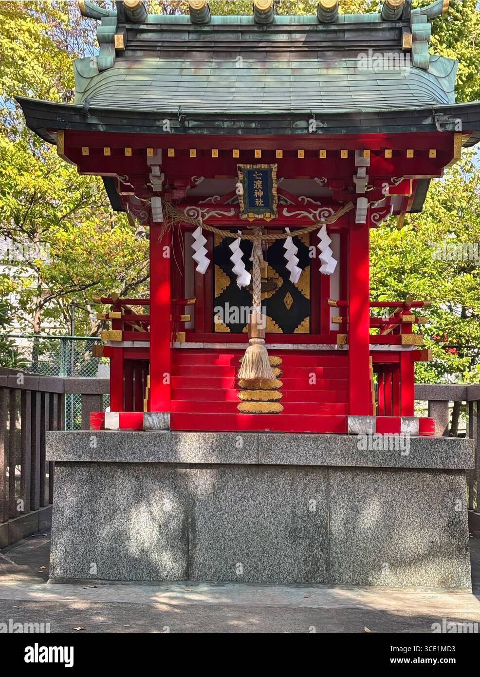 Tomioka Hachiman-gu Shinto-Schrein in Koto Tokio Japan Stockfoto