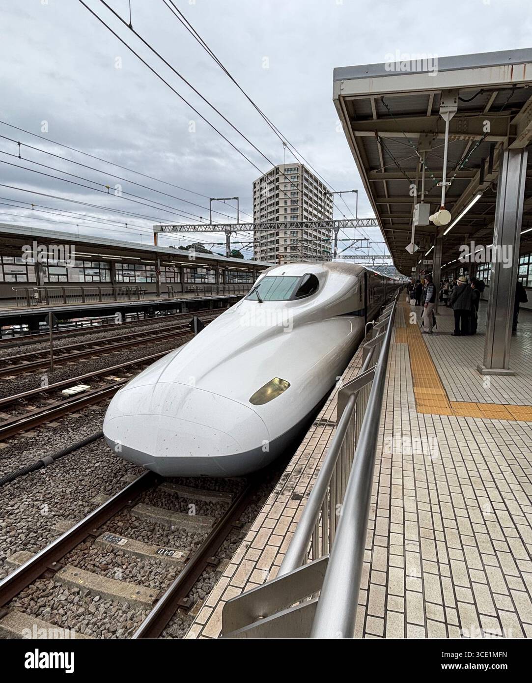 Tokaido Sanyo Shinkansen Bahngleise in Tokio Japan Stockfoto