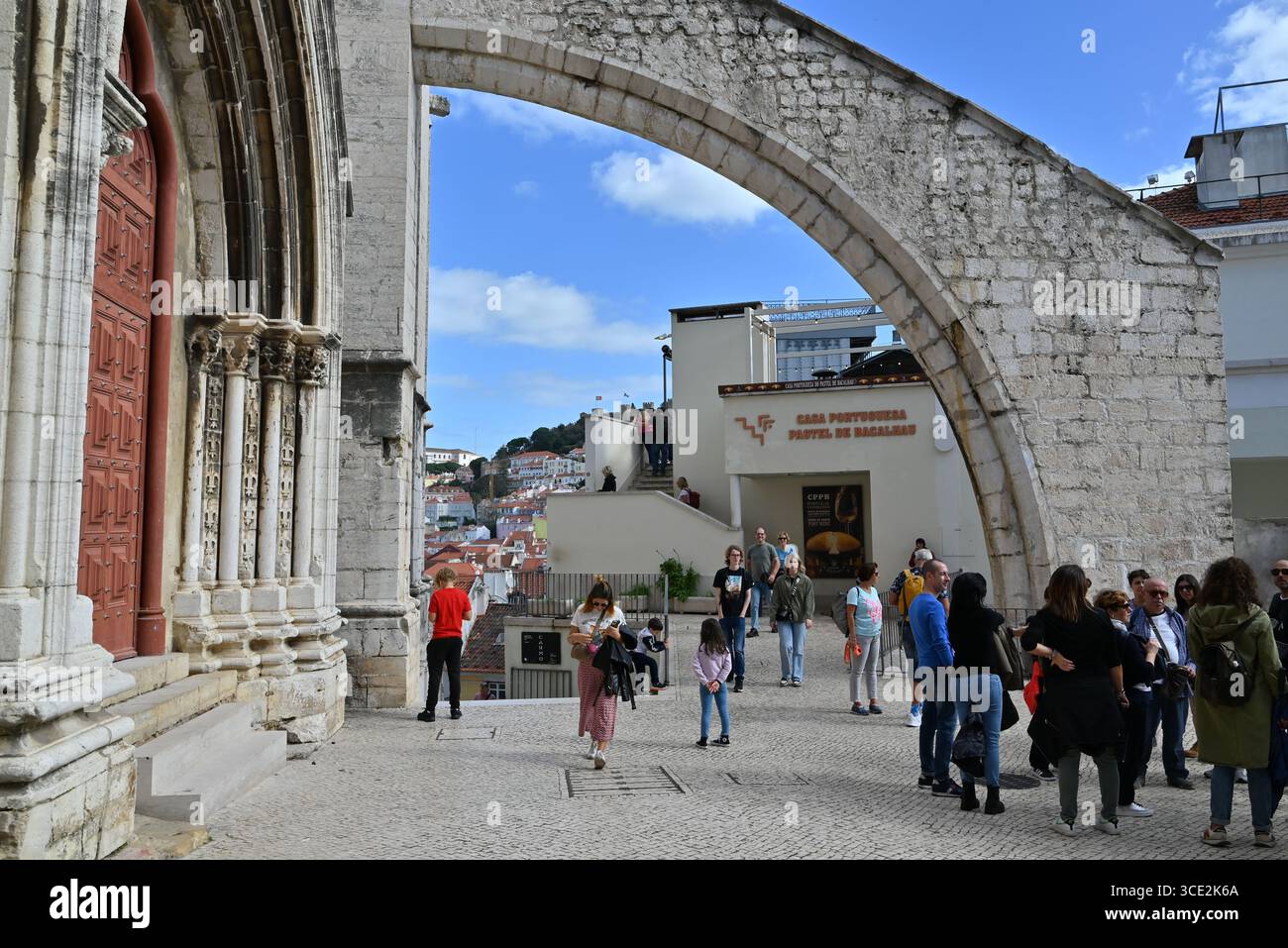 Blick auf das Zentrum von Lissabon Stockfoto