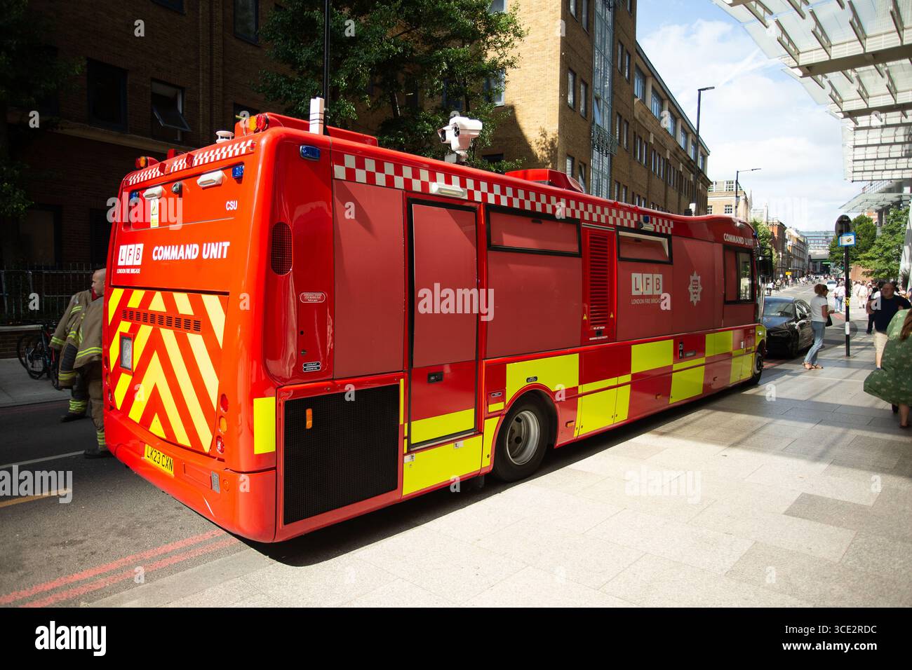 Notfallfahrzeug für Chemievorfälle Stockfoto