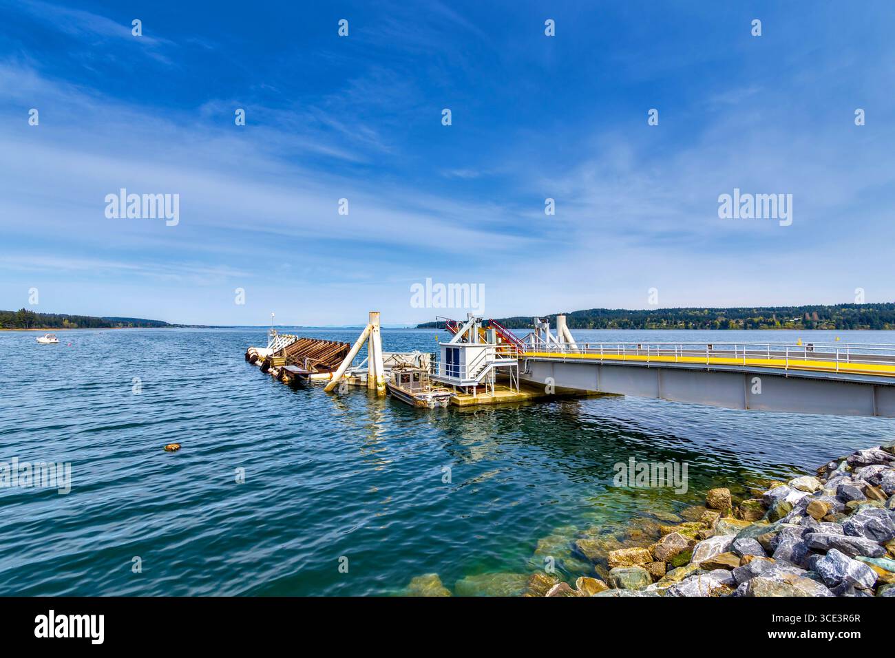 BC Ferries Car Terminal - Gulf Islands, British Columbia, Kanada. Stockfoto
