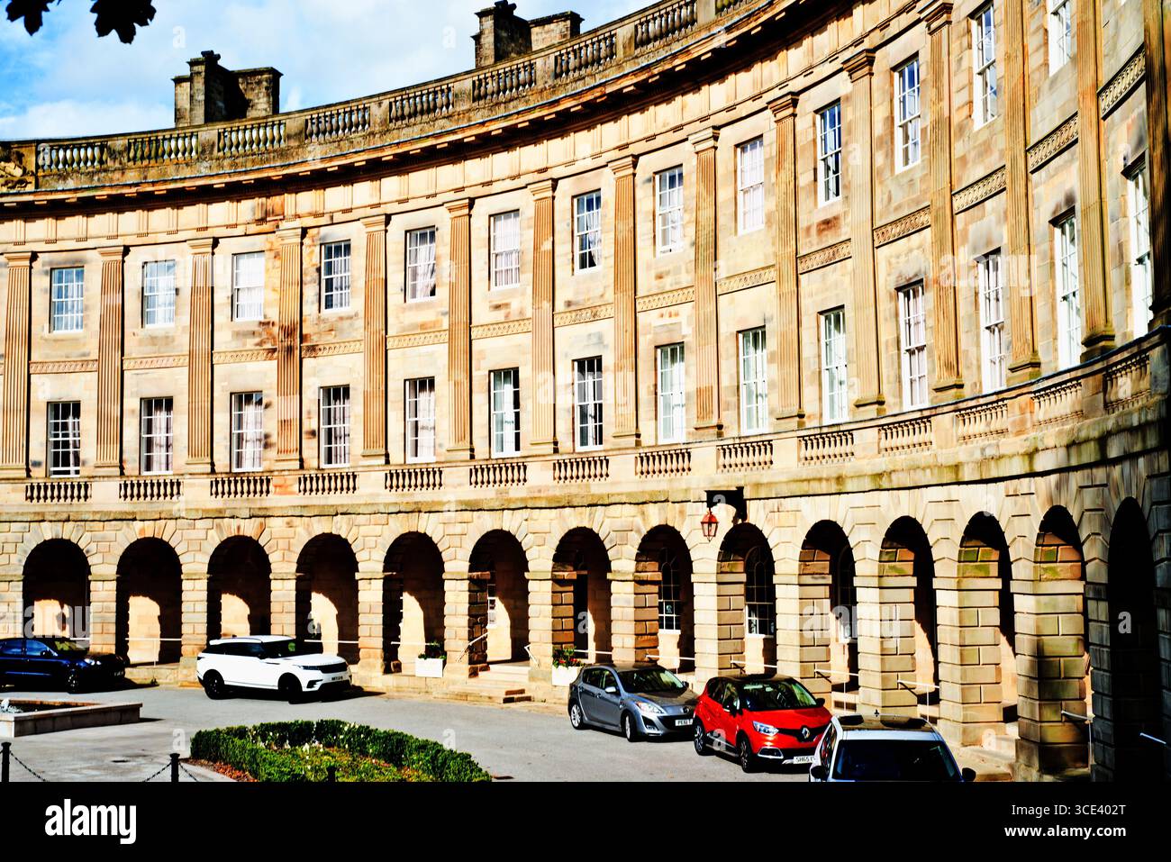 Der Halbmond, Buxton, Derbyshire, England Stockfoto