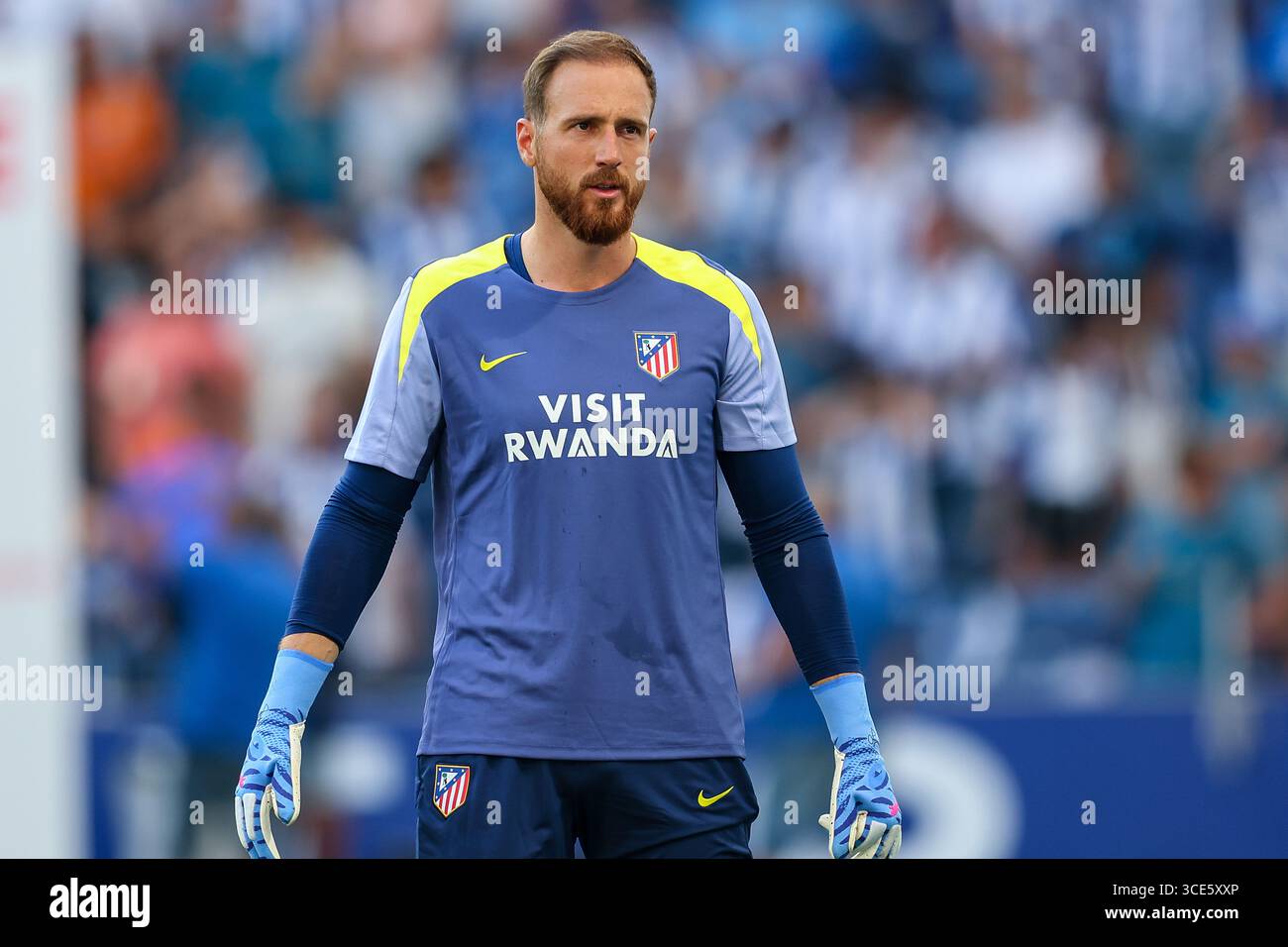 Dragon Stadium, Porto, Portugal. August 2025. Von links nach rechts, Jan Oblak beim FC Porto gegen Atlético de Madrid. Quelle: Victor Sousa/Alamy Live News Stockfoto