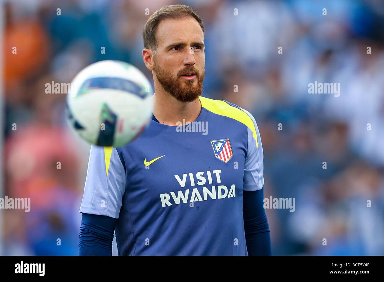 Dragon Stadium, Porto, Portugal. August 2025. Von links nach rechts, Jan Oblak beim FC Porto gegen Atlético de Madrid. Quelle: Victor Sousa/Alamy Live News Stockfoto